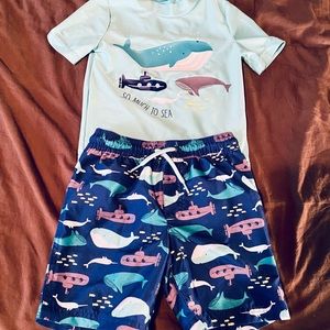 SOLD Boys Swim Set NWOT 4T